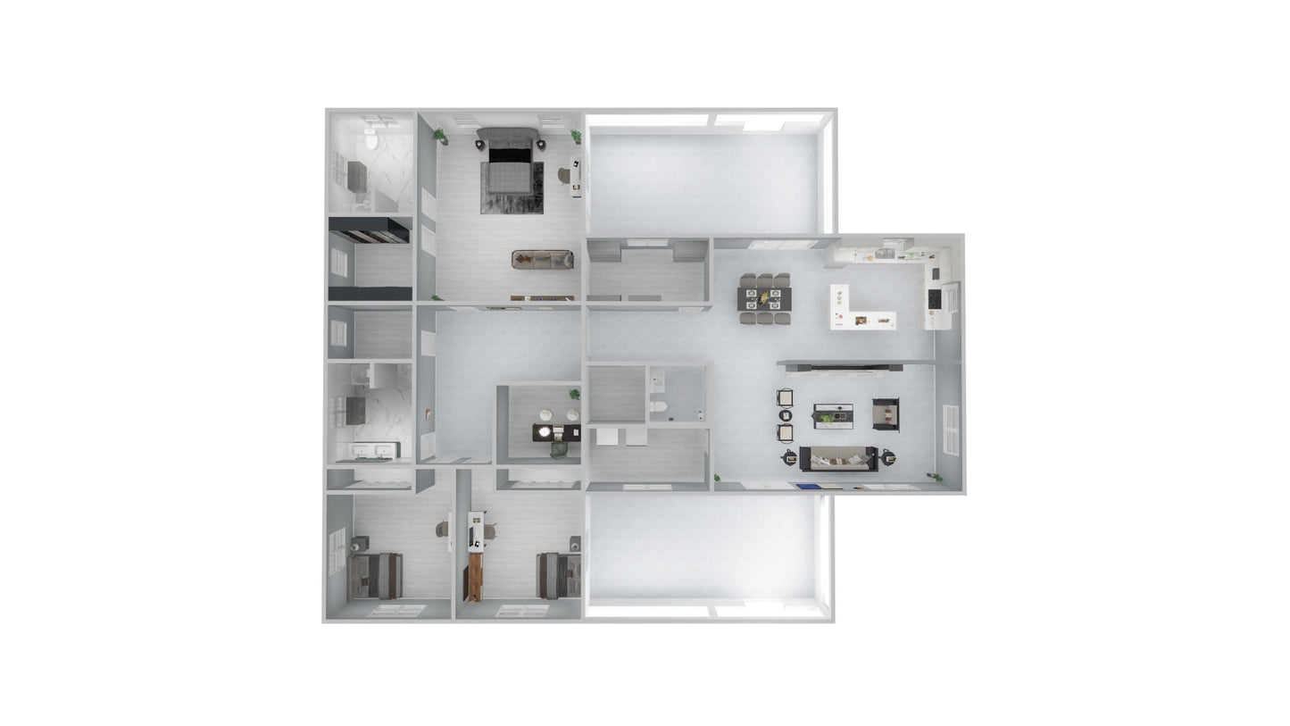 Single Family Residence 2 - Building Plan & 3D Model
