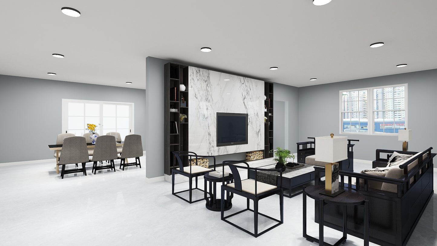 Single Family Residence 2 - Building Plan & 3D Model