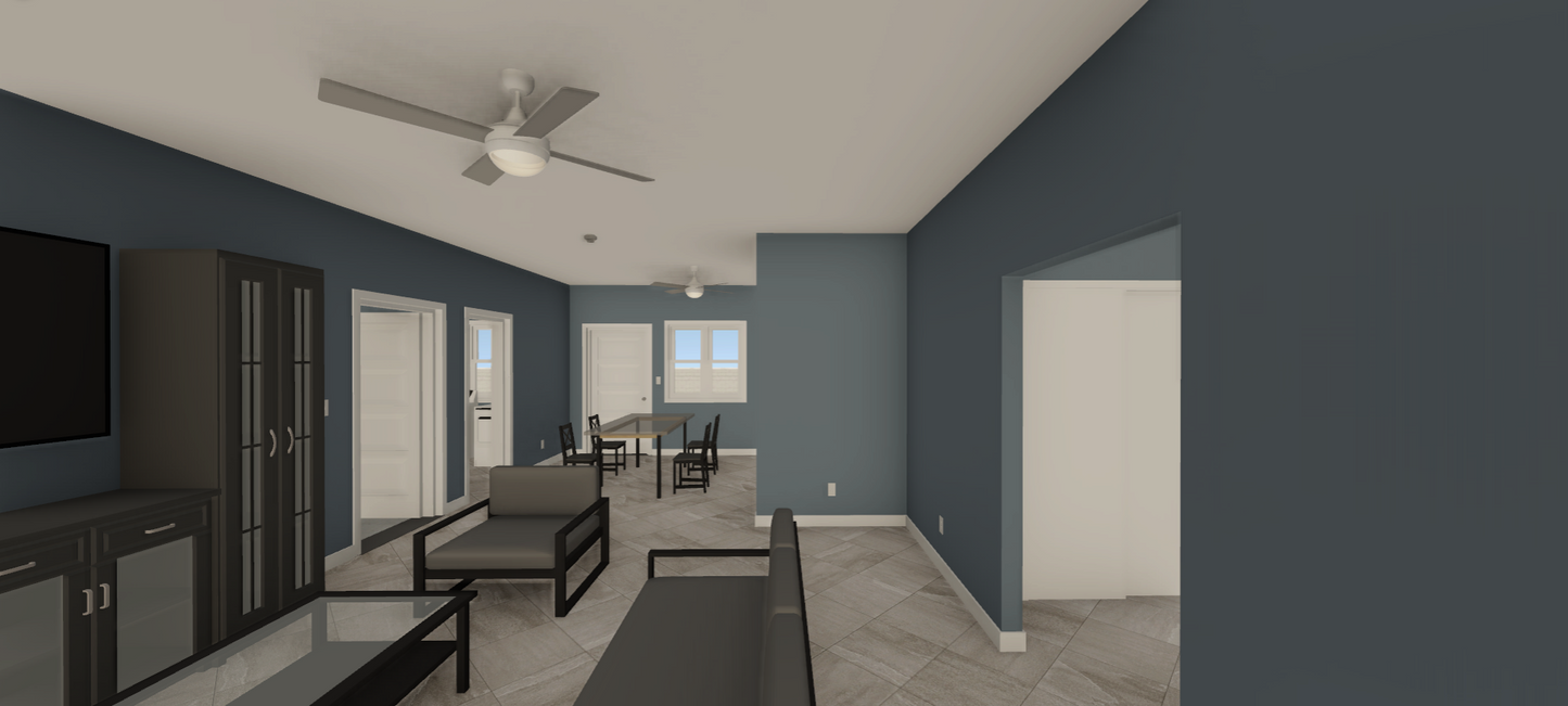 Single Family Residence 1: Light Frame Construction - Building Plan & 3D Model